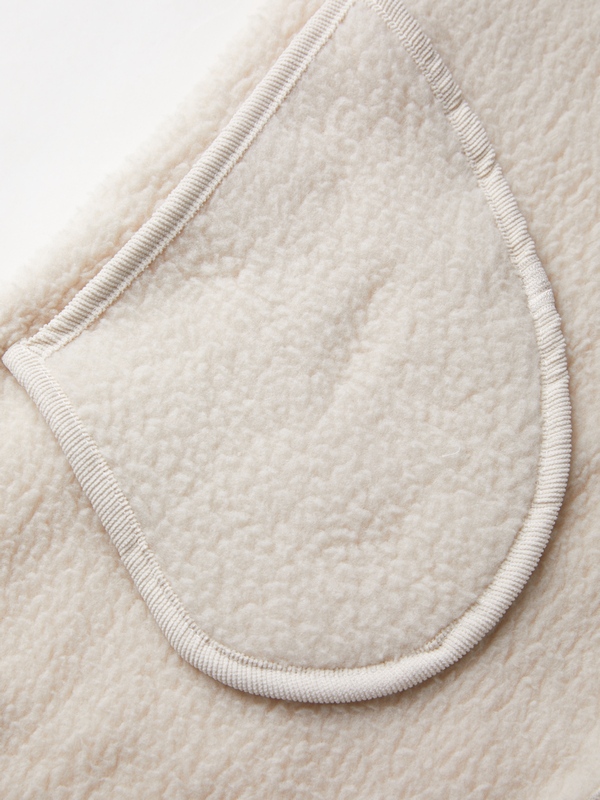 Lambswool Hooded Loose Jacket-8