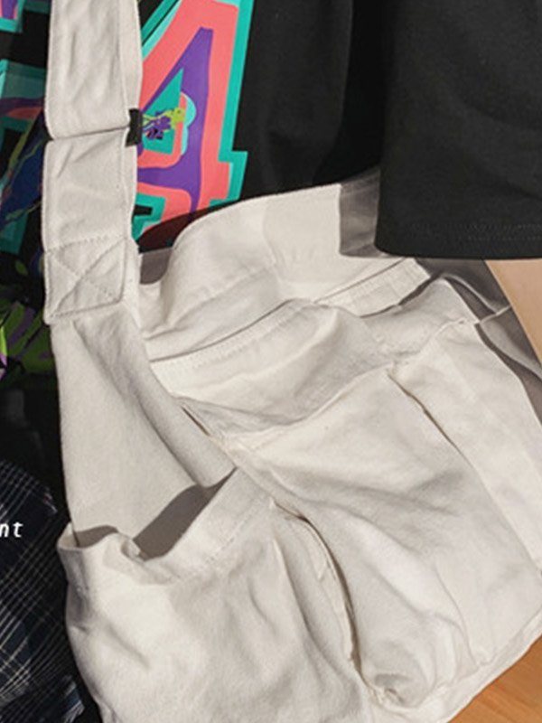 Large Canvas Satchel Bag-5