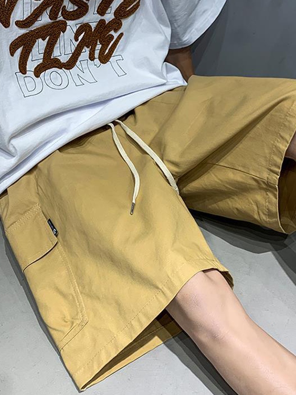 Men's Casual Loose Cargo Shorts-4