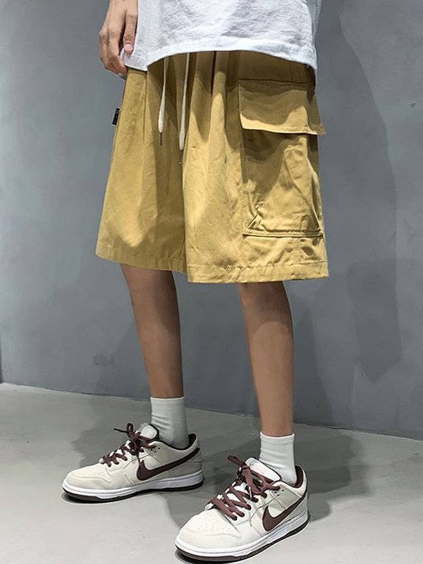 Men's Casual Loose Cargo Shorts-1