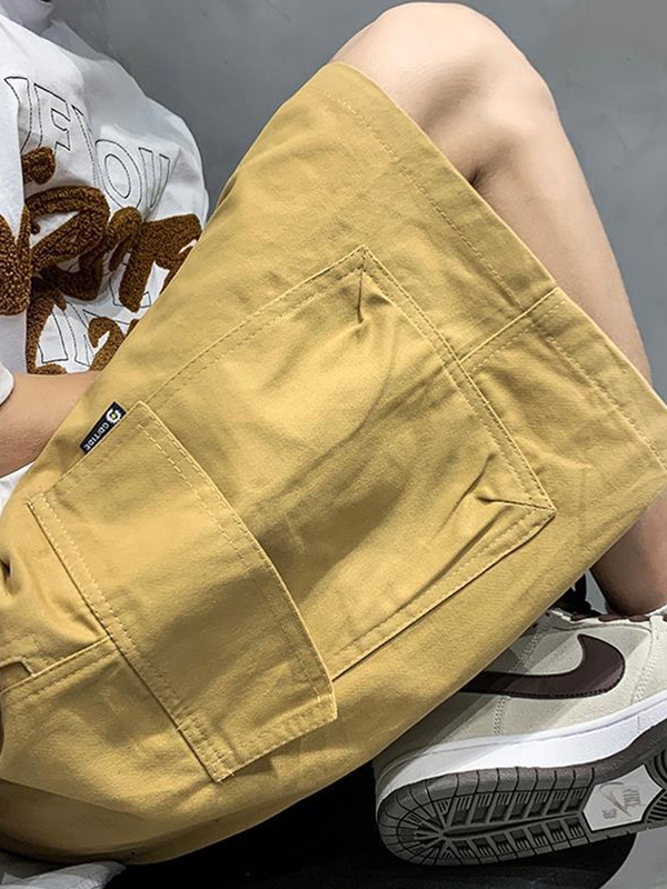 Men's Casual Loose Cargo Shorts-3